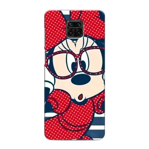 Эксклюзивный чехол для Xiaomi Redmi Note 9S (AlphaPrint - Мультяшные) (Маус в очках)