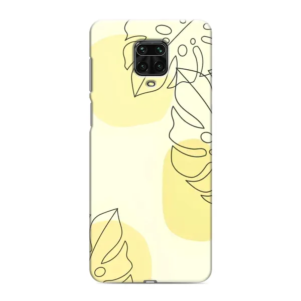 Чохол з принтом «Жовта монстера арт» для Xiaomi Redmi Note 9S