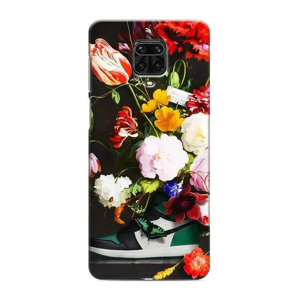 Чехол с принтом «Nike цветы» для Xiaomi Redmi Note 9S