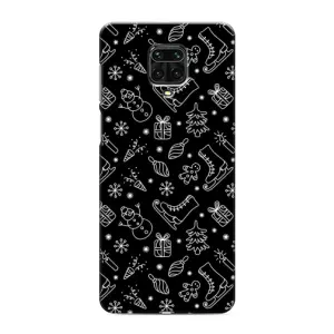 Новорічні, Святкові Чохли для Xiaomi Redmi Note 9S - 2024 год (Новорічний фон)