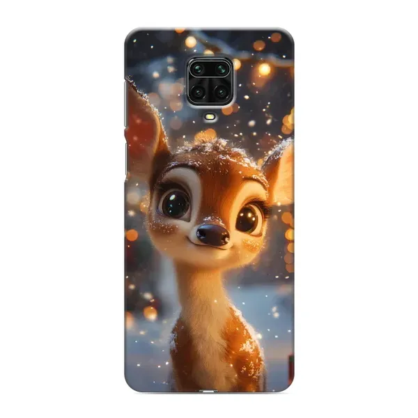 Чехол с принтом «Олененок среди гирлянд» для Xiaomi Redmi Note 9S