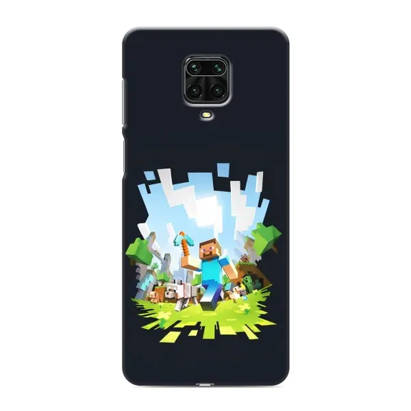 Чохол з принтом «персонажі Minecraft» для Xiaomi Redmi Note 9S