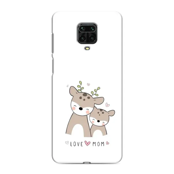 Чохол з принтом «Оленята мама і малюк» для Xiaomi Redmi Note 9S