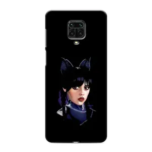Чохли Венсдей на Xiaomi Redmi Note 9S Уенсдей (AlphaPrint) (серйозна Венздей)