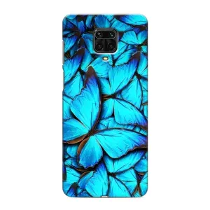 Чехол с принтом «Синие бабочки» для Xiaomi Redmi Note 9S