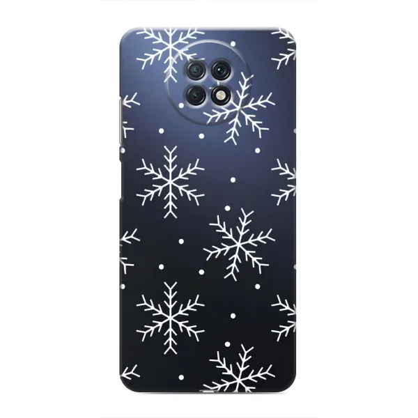 Чехол с принтом «Белые снежинки» для Xiaomi Redmi Note 9T