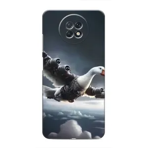 Чехол с мемом Тралалело тралала на Xiaomi Redmi Note 9T (Бомбардини гусини)