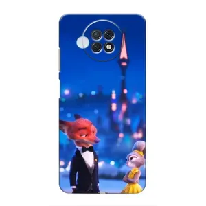 Чехол Зоотрополіс на Xiaomi Redmi Note 9T (Романтический вечер Зверополис)