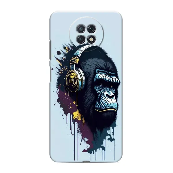 Чехол с принтом «Горилла в наушниках» для Xiaomi Redmi Note 9T