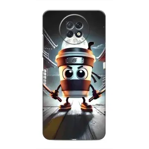 Чехол с мемом Тралалело тралала на Xiaomi Redmi Note 9T (Капучино асасино)