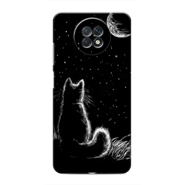 Чехол с принтом «Котик и луна» для Xiaomi Redmi Note 9T Чехол с принтом «Котик и луна» для Xiaomi Redmi Note 9T