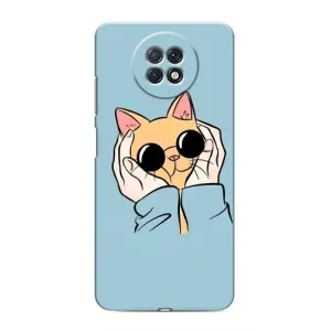 Чехол с принтом «Котик в очках» для Xiaomi Redmi Note 9T