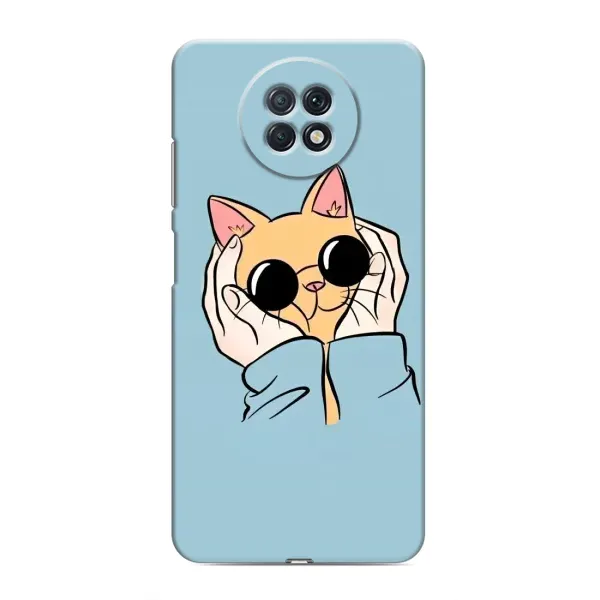Чехол с принтом «Котик в очках» для Xiaomi Redmi Note 9T Чехол с принтом «Котик в очках» для Xiaomi Redmi Note 9T