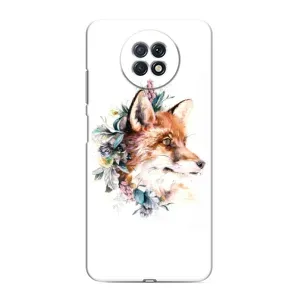 Чохол з принтом «Лиса в квітах» для Xiaomi Redmi Note 9T