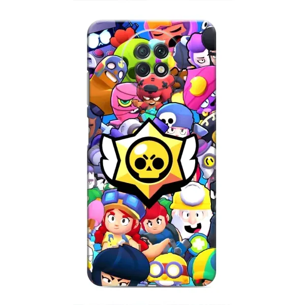 Чехол с принтом «Лого Brawl Stars» для Xiaomi Redmi Note 9T Чехол с принтом «Лого Brawl Stars» для Xiaomi Redmi Note 9T