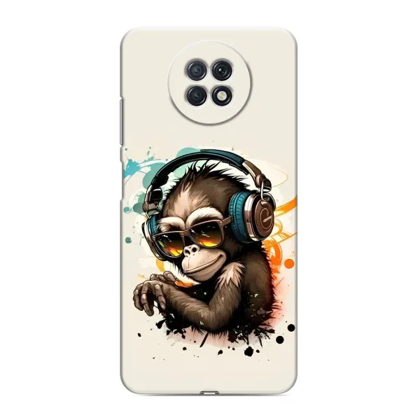 Чехол с принтом «Макака в наушниках» для Xiaomi Redmi Note 9T