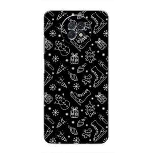 Чохол з принтом «Новорічний фон» для Xiaomi Redmi Note 9T