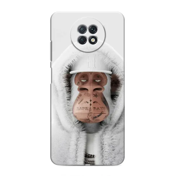 Чехол с принтом «обезьяна NFT в тату» для Xiaomi Redmi Note 9T
