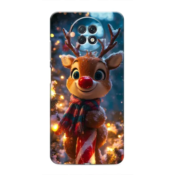 Чехол с принтом «Олень с шарфом» для Xiaomi Redmi Note 9T