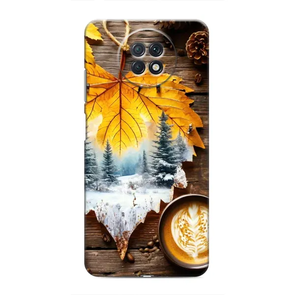 Чехол с принтом «Осенне-зимний кофе» для Xiaomi Redmi Note 9T