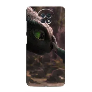 Чехол как приручить дракона на Xiaomi Redmi Note 9T (Сцена с драконом)