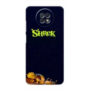 Чехол с мультфильмом Шрек на Xiaomi Redmi Note 9T (Отдыхающий Шрек)