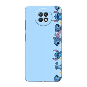 Чехол с принтом Стич на Xiaomi Redmi Note 9T (Стич фон)