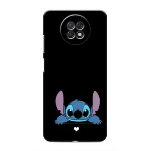 Чехол с принтом Стич на Xiaomi Redmi Note 9T (Стич на черном)