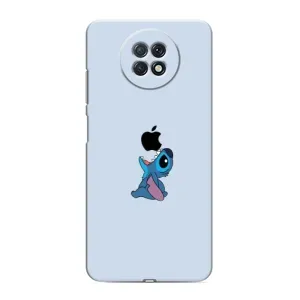 Чехол с принтом Стич на Xiaomi Redmi Note 9T (Stitch apple)