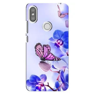 Чехлы с Цветами для Xiaomi Redmi S2 (VPrint) (Бабочка на цветочке)