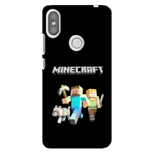 Чохол Майнкрафт на Xiaomi Redmi S2 (AlphaPrint) Minecraft (герої Minecraft)