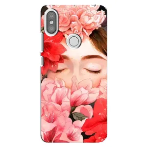 Чехлы (ART) Цветы на Xiaomi Redmi S2 (VPrint) (Глаза в цветах)