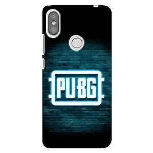 Чехол PUBG для Редми S2 (AlphaPrint) (Лого PUBG)