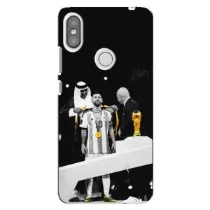 Чехлы для Xiaomi Redmi S2 (Leo чемпион) (AlphaPrint) (Месси в накидке)