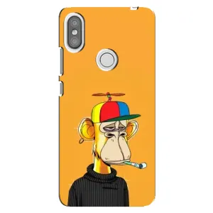 Чехлы с Обезьянами NFT для Xiaomi Redmi S2 (AlphaPrint) (Скучающая Обезьяна NFT)