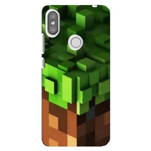 Чохол Майнкрафт на Xiaomi Redmi S2 (AlphaPrint) Minecraft (текстура Майнкрафт)