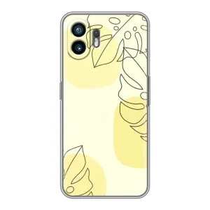 Силиконовый чехол с принтом в цветах на Xiaomi Redmi Turbo 4 Pro (Желтая монстера арт)