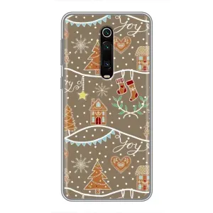 Новорічні, Святкові Чохли для Xiaomi Mi 9T - 2024 год (Новорічні пряники)