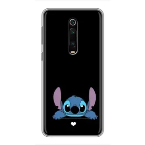 Чехол с принтом Стич на Xiaomi Mi 9T (Стич на черном)