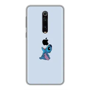 Чехол с принтом Стич на Xiaomi Mi 9T (Stitch apple)