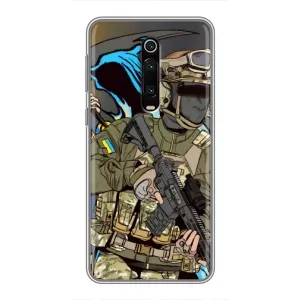 Чехлы с картинкой ЗСУ для Xiaomi Mi 9T (AlphaPrint) (Воин ВСУ)