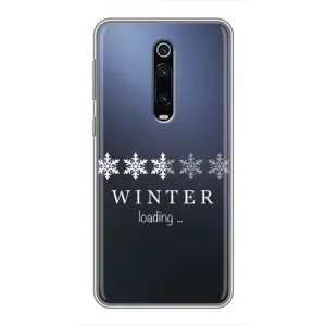 Зимні Чохли для Ксяомі Мі 9Т - прозорий фон (Winter loading)