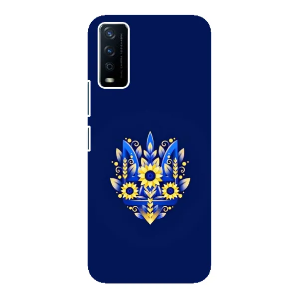 Чехол с принтом «Цветочный Герб» для Vivo Y12s