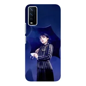 Чохли Венсдей на ViVO Y12s Уенсдей (AlphaPrint) (Венздей з парасолькою)