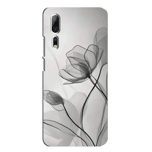 Чехол с принтом «Черные цветы» для ZTE Axon 10 Pro Чехол с принтом «Черные цветы» для ZTE Axon 10 Pro