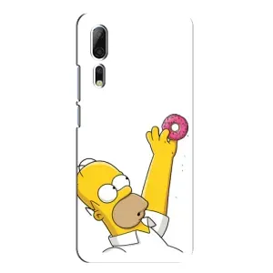 Чjхол з Сімпсонами для ZTE Axon 10 Pro (VPrint) (Гомер з пончиком)