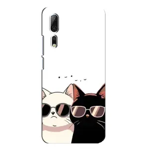 Чохол з малюнком кіт на ZTE Axon 10 Pro (Коти в окулярах)