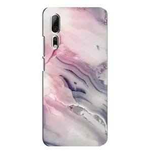 Мраморный чехол на ZTE Axon 10 Pro (VPrint) (Пурпурный Мрамор)