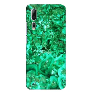 Мраморный чехол на ZTE Axon 10 Pro (VPrint) (Салатный Мрамор)