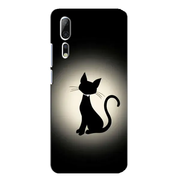 Чехол с принтом «Силуэт котика» для ZTE Axon 10 Pro